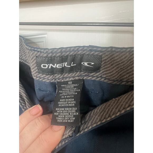 Men's O'Neill Blue Chino Shorts Golf Outdoor Small Rip By Pocket Size 40 - Picture 7 of 8
